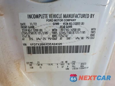 Zdjęcie 12 z 12 samochodu: 2013 FORD F250 SUPER DUTY UTILITY / SERVICE TRUCK VIN:1FD7X2B6XDEA24320 - miniatura