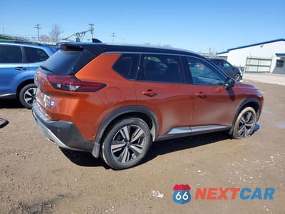 Trzecie zdjęcie samochodu z tyłu: 2022 NISSAN ROGUE PLATINUM VIN:JN8BT3DD8NW274862 - miniatura