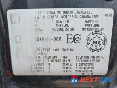 Zdjęcie 12 z 12 samochodu: 2006 CHEVROLET SILVERADO K1500 VIN:2GCEK13T261261798 - miniatura