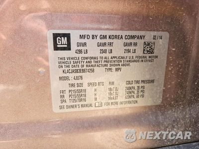 Zdjęcie 13 z 13 samochodu: 2014 BUICK ENCORE VIN:KL4CJASB3EB674258 - miniatura