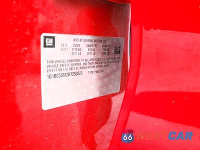 Zdjęcie 12 z 12 samochodu: 2017 CHEVROLET CRUZE LS VIN:1G1BC5SM2H7258223 - miniatura