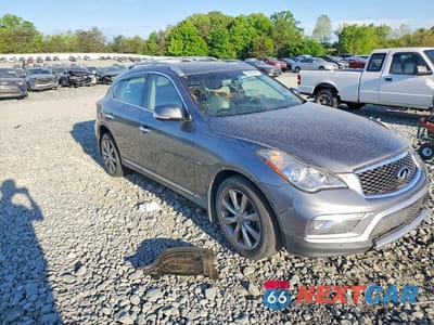 Czwarte zdjęcie samochodu z boku: 2017 INFINITI QX50 BASE VIN:JN1BJ0RP2HM388054 - miniatura