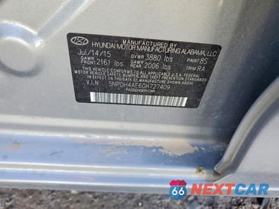 Zdjęcie 12 z 12 samochodu: 2016 HYUNDAI ELANTRA SE VIN:5NPDH4AE6GH727409 - miniatura