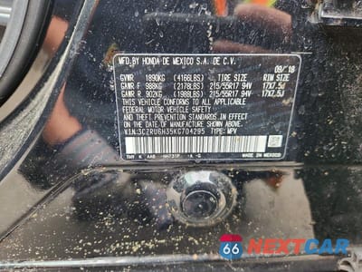 Zdjęcie 12 z 12 samochodu: 2019 HONDA HR-V LX VIN:3CZRU6H35KG704295 - miniatura