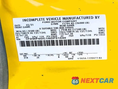Zdjęcie 13 z 13 samochodu: 2022 FORD F650 SUPER DUTY VIN:1FDWF6DC1NDF01040 - miniatura