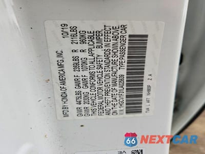 Zdjęcie 13 z 13 samochodu: 2020 HONDA ACCORD SPORT VIN:1HGCV1F31LA025639 - miniatura