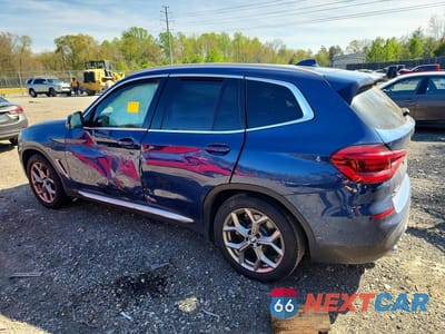 Drugie zdjęcie samochodu z przodu: 2021 BMW X3 XDRIVE30I VIN:5UXTY5C03M9G79974 - miniatura