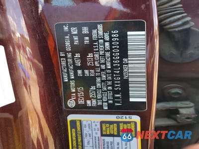 Zdjęcie 13 z 13 samochodu: 2016 KIA OPTIMA LX VIN:5XXGT4L36GG030986 - miniatura