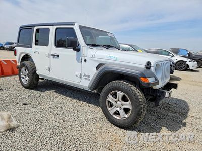 Czwarte zdjęcie samochodu z boku: 2020 JEEP WRANGLER UNLIMITED SPORT VIN:1C4HJXDN9LW299469 - miniatura