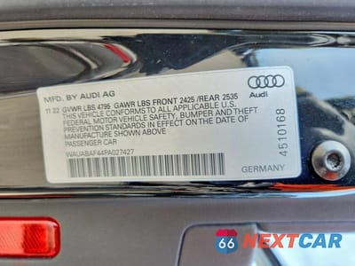 Zdjęcie 12 z 12 samochodu: 2023 AUDI A4 PREMIUM 40 VIN:WAUABAF44PA027427 - miniatura