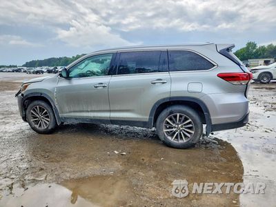Drugie zdjęcie samochodu z przodu: 2019 TOYOTA HIGHLANDER XLE VIN:5TDJZRFH4KS587718 - miniatura