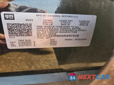 Zdjęcie 14 z 14 samochodu: 2025 CHEVROLET SUBURBAN K1500 Z71 VIN:1GNS6DR80SR297218 - miniatura