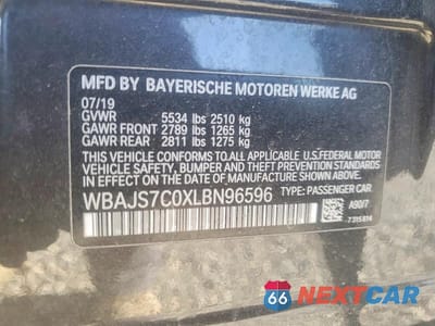 Zdjęcie 13 z 13 samochodu: 2020 BMW M550XI VIN:WBAJS7C0XLBN96596 - miniatura