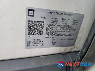 Zdjęcie 13 z 13 samochodu: 2021 GMC YUKON XL K1500 SLT VIN:1GKS2GKD8MR144963 - miniatura