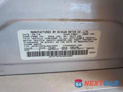Zdjęcie 12 z 12 samochodu: 2020 INFINITI Q50 3.0T LUXE VIN:JN1EV7AP6LM202899 - miniatura