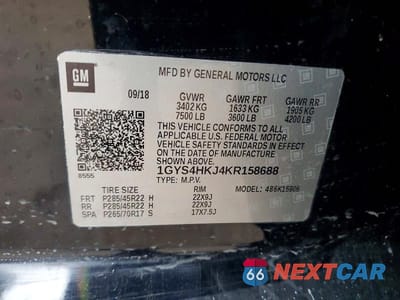 Zdjęcie 13 z 13 samochodu: 2019 CADILLAC ESCALADE ESV LUXURY VIN:1GYS4HKJ4KR158688 - miniatura