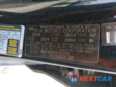Zdjęcie 12 z 12 samochodu: 2015 KIA FORTE EX VIN:KNAFX4A85F5317122 - miniatura