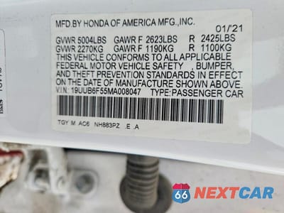 Zdjęcie 13 z 13 samochodu: 2021 ACURA TLX TECH A VIN:19UUB6F55MA008047 - miniatura