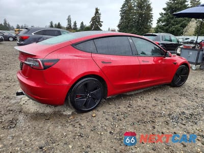 Trzecie zdjęcie samochodu z tyłu: 2021 TESLA MODEL 3 VIN:5YJ3E1EC1MF925661 - miniatura