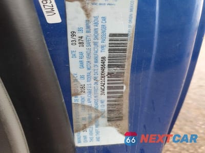 Zdjęcie 12 z 12 samochodu: 1999 VOLKSWAGEN NEW BEETLE GLS VIN:3VWCA21C8XM456458 - miniatura