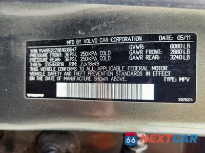 Zdjęcie 13 z 13 samochodu: 2011 VOLVO XC90 3.2 VIN:YV4952CZ9B1606647 - miniatura