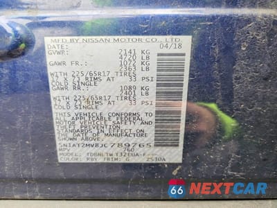 Zdjęcie 13 z 13 samochodu: 2018 NISSAN ROGUE SV VIN:5N1AT2MV8JC789765 - miniatura