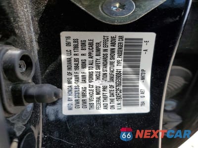 Zdjęcie 12 z 12 samochodu: 2016 HONDA CIVIC EX VIN:19XFC2F76GE090841 - miniatura