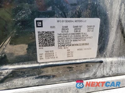Zdjęcie 13 z 13 samochodu: 2021 CHEVROLET TRAVERSE LT VIN:1GNEVGKWXMJ159360 - miniatura