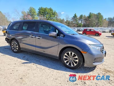 Czwarte zdjęcie samochodu z boku: 2024 HONDA ODYSSEY EXL VIN:5FNRL6H62RB034031 - miniatura