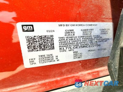 Zdjęcie 13 z 13 samochodu: 2024 CHEVROLET TRAX 1RS VIN:KL77LGE25RC222700 - miniatura
