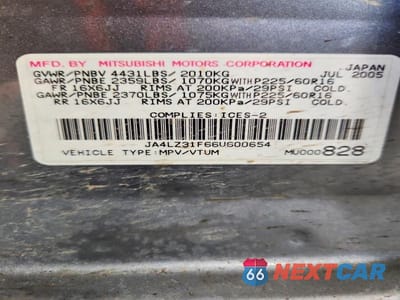 Zdjęcie 13 z 13 samochodu: 2006 MITSUBISHI OUTLANDER LS VIN:JA4LZ31F66U600654 - miniatura