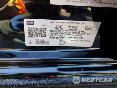 Zdjęcie 12 z 12 samochodu: 2021 CHEVROLET SILVERADO K2500 CUSTOM VIN:1GC4YME72MF250821 - miniatura