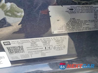 Zdjęcie 12 z 12 samochodu: 2022 GMC SIERRA K1500 ELEVATION VIN:3GTUUCED4NG626107 - miniatura