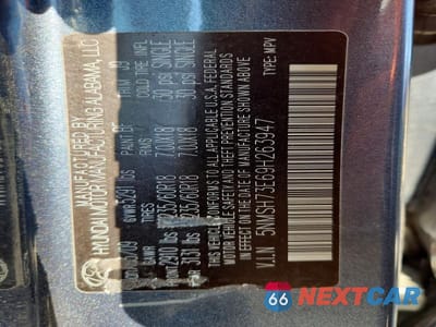 Zdjęcie 12 z 12 samochodu: 2009 HYUNDAI SANTA FE LIMITED VIN:5NMSH73E69H263947 - miniatura