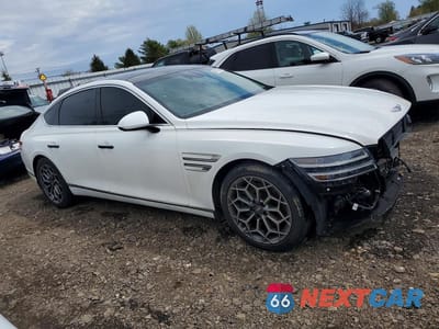Czwarte zdjęcie samochodu z boku: 2022 GENESIS G80 2.5T VIN:KMTGB4SC0NU131115 - miniatura