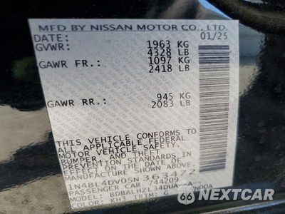 Zdjęcie 13 z 13 samochodu: 2025 NISSAN ALTIMA 2.5 SV VIN:1N4BL4DV0SN363472 - miniatura