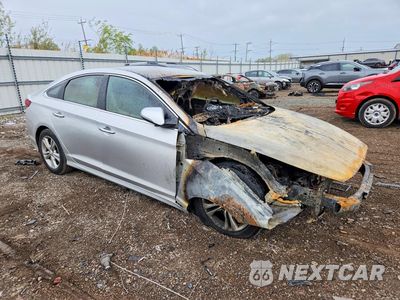 Czwarte zdjęcie samochodu z boku: 2018 HYUNDAI SONATA SEL VIN:5NPE34AF0JH639071 - miniatura