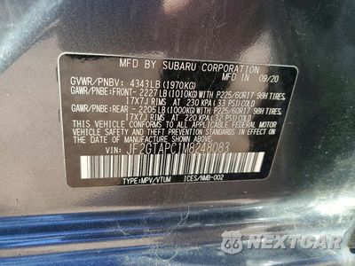 Zdjęcie 13 z 13 samochodu: 2021 SUBARU CROSSTREK PREMIUM VIN:JF2GTAPC1M8248083 - miniatura