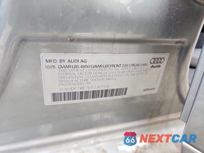 Zdjęcie 13 z 13 samochodu: 2006 AUDI A4 2.0T QUATTRO VIN:WAUDF78E76A130155 - miniatura