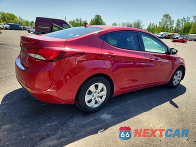 Trzecie zdjęcie samochodu z tyłu: 2016 HYUNDAI ELANTRA SE VIN:KMHDH4AE1GU491351 - miniatura