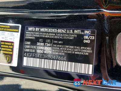 Zdjęcie 13 z 13 samochodu: 2024 MERCEDES-BENZ GLS 450 4MATIC VIN:4JGFF5KE3RB047664 - miniatura