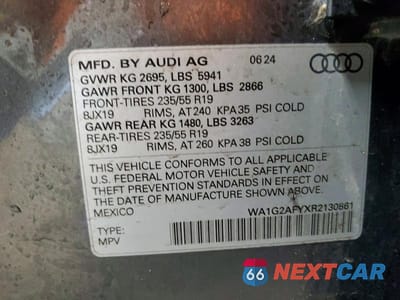 Zdjęcie 14 z 14 samochodu: 2024 AUDI Q5 E PREMIUM 55 VIN:WA1G2AFYXR2130861 - miniatura