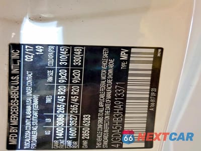 Zdjęcie 13 z 13 samochodu: 2017 MERCEDES-BENZ GLE 350 4MATIC VIN:4JGDA5HB3HA913371 - miniatura