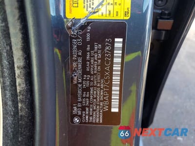 Zdjęcie 12 z 12 samochodu: 2010 BMW 535 XI VIN:WBAPT7C5XAC237873 - miniatura
