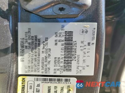 Zdjęcie 12 z 12 samochodu: 2018 FORD FUSION SE HYBRID VIN:3FA6P0LU0JR137614 - miniatura