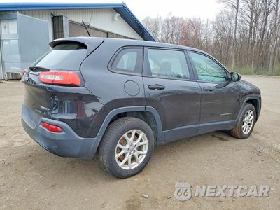 Trzecie zdjęcie samochodu z tyłu: 2014 JEEP CHEROKEE SPORT VIN:1C4PJMAB8EW140269 - miniatura