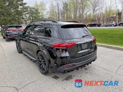 Trzecie zdjęcie samochodu z tyłu: 2021 MERCEDES-BENZ GLE 63 AMG 4MATIC VIN:4JGFB8KB1MA237786 - miniatura