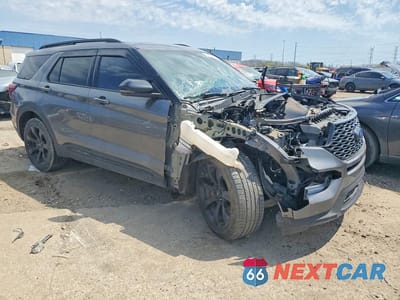 Czwarte zdjęcie samochodu z boku: 2021 FORD EXPLORER ST VIN:1FM5K8GC6MGB58978 - miniatura