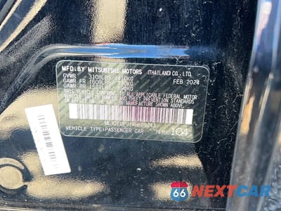 Zdjęcie 10 z 10 samochodu: 2024 MITSUBISHI MIRAGE G4 ES VIN:ML32FUFJ1RHF09243 - miniatura