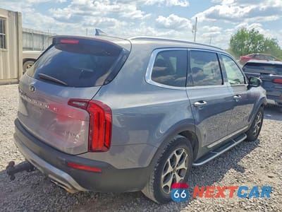Trzecie zdjęcie samochodu z tyłu: 2020 KIA TELLURIDE EX VIN:5XYP34HC7LG042188 - miniatura